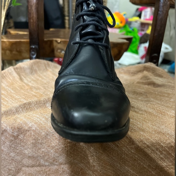 Black Stiff Pull-On Amazonas Equestrian Riding Boots - Picture 9 of 16